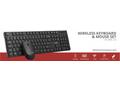 C-TECH WLKMC-03, bezdrátový set klávesnice s myší,