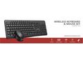 C-TECH WLKMC-04, bezdrátový set klávesnice s myší,