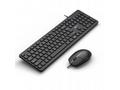 C-TECH KBM-105, drátový combo set klávesnice s myš