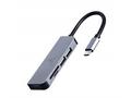 GEMBIRD hub, 3-port USB 3.1, Type-C, se čtečkou ka