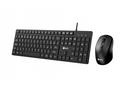 C-TECH Klávesnice KBM-108, drátový combo set s myš