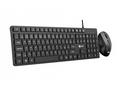 C-TECH Klávesnice KBM-108, drátový combo set s myš