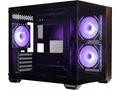 Cooler Master case Elite 481 Wood, mATX, Průhledná