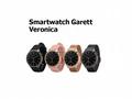 Garett Smartwatch Veronica zlatá, růžový řemínek