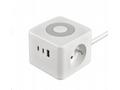 Viking síťový adaptér YC23L, 2x 230 V, 1x USB-A, 2