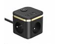 Viking síťový adaptér YC33, 3x 230 V, 1x USB-A, 2x