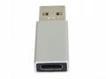PremiumCord Adaptér USB-C na USB-A 2.0, stříbrná