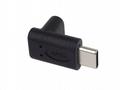 PremiumCord Adaptér USB-C na USB-C, zahnutý 90°