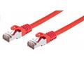 Kabel C-TECH patchcord Cat6, FTP, červený, 1m
