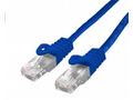 Kabel C-TECH patchcord Cat6, UTP, modrý, 0,25m