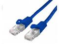 Kabel C-TECH patchcord Cat6, UTP, modrý, 3m
