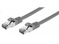 Kabel C-TECH patchcord Cat7, S, FTP, šedý, 0,5m
