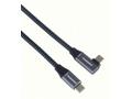 PREMIUMCORD USB-C zahnutý kabel (USB 3.2 Gen2x2, 5