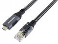 PremiumCord Ethernetový kabel USB-C na LAN RJ45 10