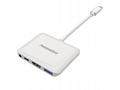 PremiumCord Převodník USB-C na HDMI2.0+USB3.0+Audi