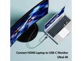PremiumCord HDMI2.0 na USB-C kabel pro monitory s 