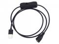 PremiumCord USB 2.0 kabel prodlužovací s vypínačem