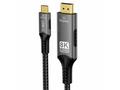 PremiumCord USB-C na HDMI kabel 2m rozlišení obraz