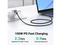PremiumCord USB-C 2x zahnutý kabel ( USB 3.2 GEN 2