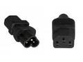 PremiumCord Adaptér IEC C13 female na IEC C6 male 