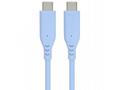 PremiumCord silikonový USB-C 60W, modrý, 1.5m