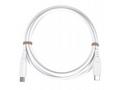 PremiumCord silikonový USB-C 60W, bílý, 1.5m