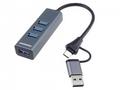 PremiumCord Hub 5G SuperSpeed, USB-C a USB-A na 4x