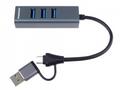 PremiumCord Hub 5G SuperSpeed, USB-C a USB-A na 4x