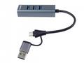 PremiumCord Hub 5G SuperSpeed, USB-C a USB-A na 4x