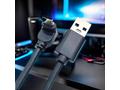 PremiumCord USB C-USB A, zahnutý, černý, 3m