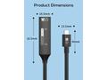 PremiumCord USB-A repeater + kabel USB-C, 7m