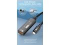PremiumCord USB-A repeater + kabel USB-C, 10m