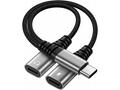 PremiumCord USB-C redukce 2-in-1 pro audio sluchát