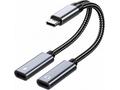 PremiumCord USB-C redukce 2-in-1 pro audio sluchát