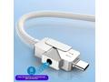 PremiumCord USB-C kabel s tlačítkem pro odpojení U