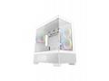 DEEPCOOL Case CG380 3F WH, mATX, ARGB, Průhledná b
