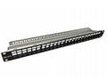 Solarix 19" Neosazený modulární patch panel 24 por