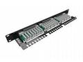 Solarix Patch panel 24 x RJ45 CAT5E STP černý 1U S