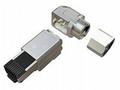 Konektor MPTL 90° RJ45 CAT6A STP samořezný SXRJ45-