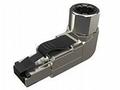 Konektor MPTL 90° RJ45 CAT6A STP samořezný SXRJ45-