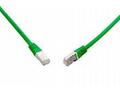 SOLARIX 10G patchkabel CAT6A SFTP LSOH 1m, zelený