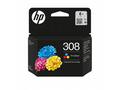 HP 308 Tri-color Original Ink Cartridge (120 pages