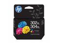 HP 302XL, 304XL Tri-clr Original Ink Cartridge (30
