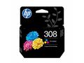 HP 308 2-Pack Tri-color, Black Original Ink Cartri