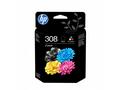 HP 308 2-Pack Tri-color, Black Original Ink Cartri