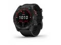 Garmin fenix 7X Solar, Gray, Black Silicone Band, 