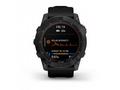 Garmin fenix 7X Solar, Gray, Black Silicone Band, 