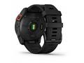 Garmin fenix 7X Solar, Gray, Black Silicone Band, 