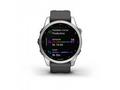 Garmin fenix 7s Glass, Silver, Graphite Silicone B
