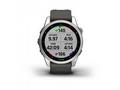 Garmin fenix 7s Glass, Silver, Graphite Silicone B